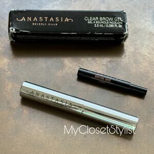 ANASTASIA Beverly Hills Eye Brow NEW Bundle! Brow Wiz Taupe/Clear Brow Gel NIB
